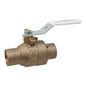 2-Piece Ball Valve, 2-1/2 in, C, Full Port, Bronze Ball, Bronze