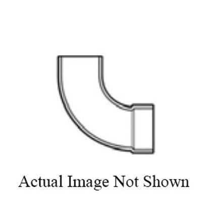 Street 90 deg Elbow, 12 in, Hub x Spigot, DWV, PVC