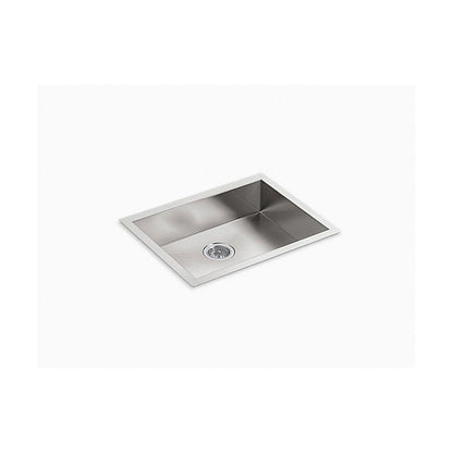 Vault™ Single Bowl Kitchen Sink, Under Mount, ADA, 24 x 18-1/4 in, 6 in Bowl Depth, 18 ga Satin Steel, Stainless
