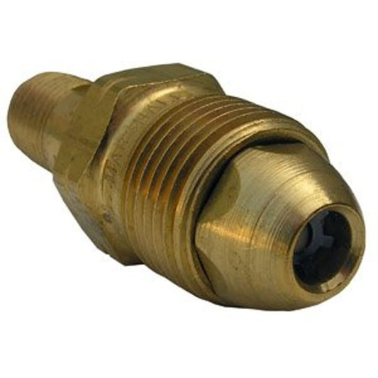 Gas Male Adapter, 7/8 x 1/4 in, Flare x MNPT, Brass
