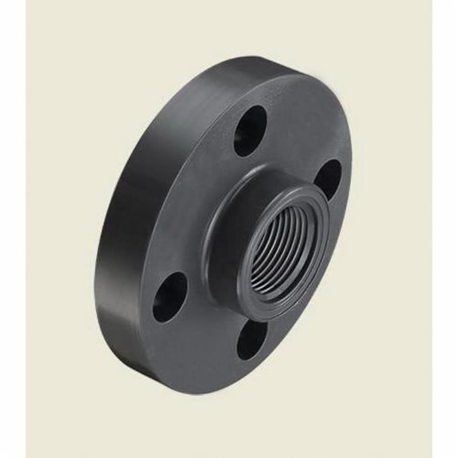 2-Piece Flange, 1 in, FNPT, PVC, SCH 80/XH