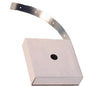 2-Hole Pipe Strap, 2-1/2 in, Electrogalvanized, Felt Lined