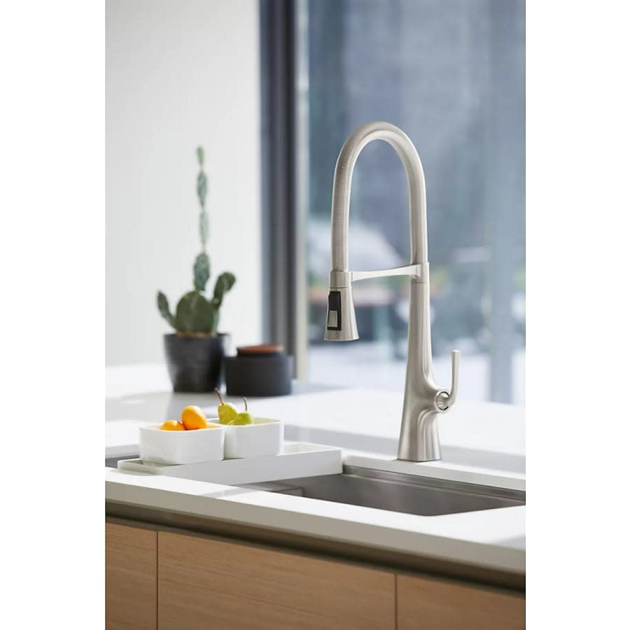 Graze 1.5 GPM Single Hole Pre-Rinse Pull Down Kitchen Faucet