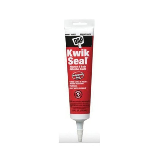 Kwik Seal® Tub & Tile Caulk, 5.5 oz, White