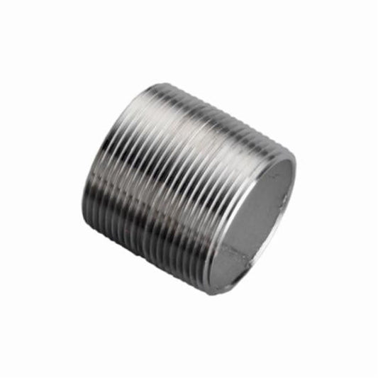 Nipple, 3/8 in, Close L MNPT, 304/304L Stainless Steel, SCH 40/STD