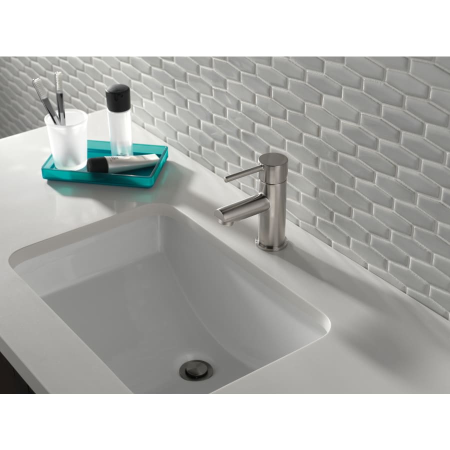 Modern Single Hole Bathroom Faucet with Pop-Up Drain Assembly 1.2gpm - Includes Limited Lifetime Warranty