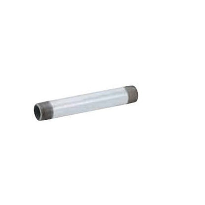 Nipple, 3/4 in, 7 in L, MNPT, Steel, Galvanized, SCH 40/STD