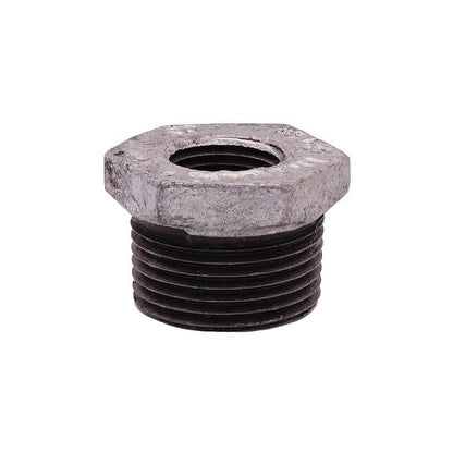Hex Head Bushing, 1-1/4 x 1 in, MNPT x FNPT, 150 lb, Malleable Iron, Galvanized