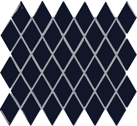Unglazed Mosaics Navy Straight Joint 1X1 Matte