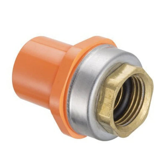 FlameGuard® TorqueSafe™ Adapter, 1 x 1/2 in, Spigot x Brass FNPT x Socket, CPVC