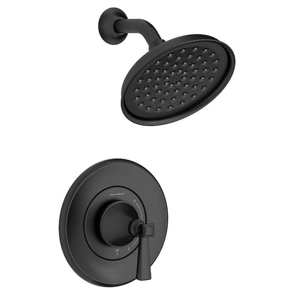 American Standard Rumson Single-Handle 1-Spray Shower Faucet with 1.8 GPM in Matte Black (Valve Included) 7417501.243