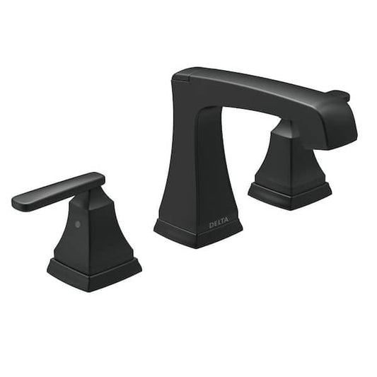 Delta Ashlyn 8 in. Widespread 2-Handle Bathroom Faucet in Matte Black 3564-BLMPU-DST
