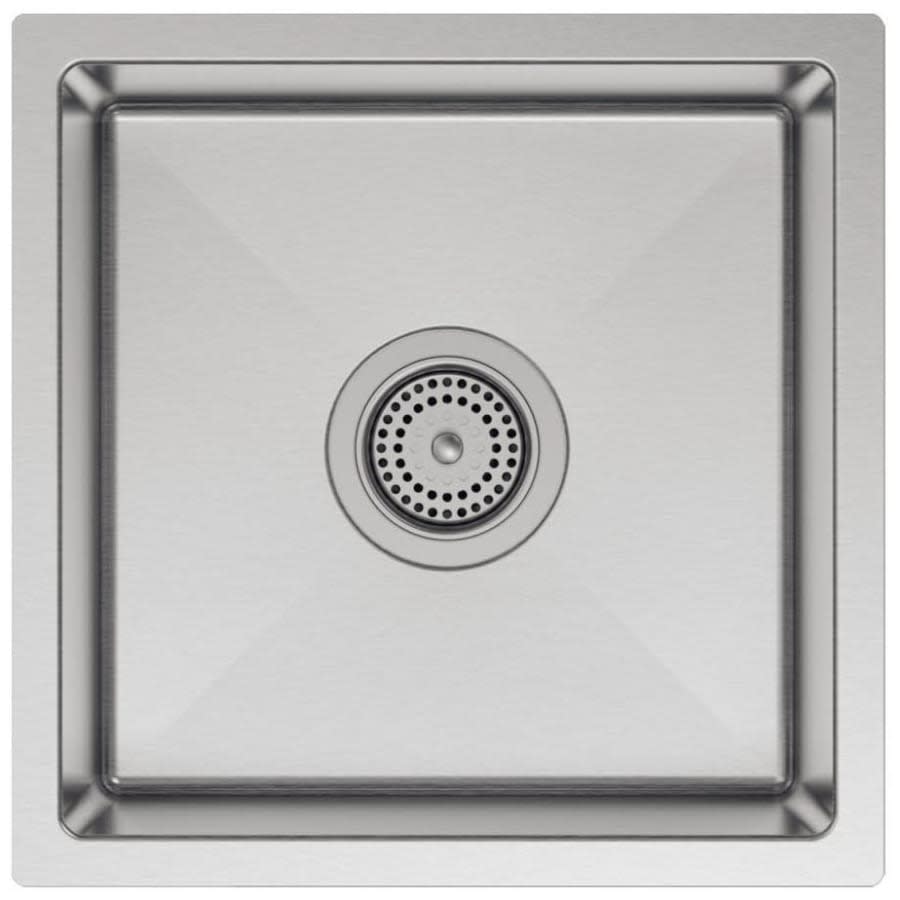 Strive 15" Single Basin Undermount 16-Gauge Stainless Steel Kitchen Sink with SilentShield with Basin Rack