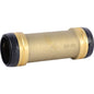 Coupling, 2 in, Push, Brass