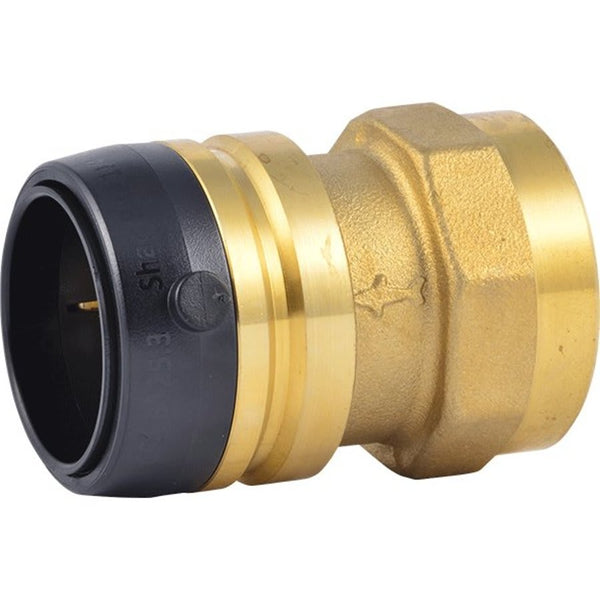Adapter, 1-1/4 in, Push x FNPT, Brass