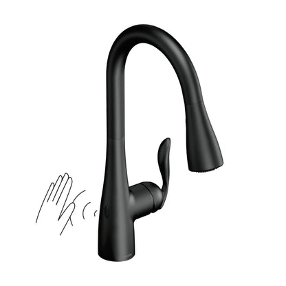 Arbor Pull-Down High Arc Kitchen Faucet with MotionSenseâ¢, Power Cleanâ¢, and Reflexâ¢ Technology - Includes Escutcheon Plate