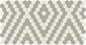 Unglazed Mosaics Ice White/Light Smoke/Diamond Hexagon 1X1 Matte