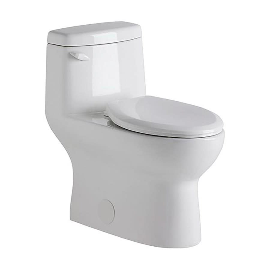 Avalanche® One Piece Toilet, Floor Mount, 12 in Rough, ADA, Elongated Bowl, Left Hand Lever, 1.28 gpf, White