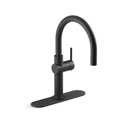 Crue™ Bar Faucet, Deck Mount, ADA, 1 Lever Handle, 1 or 3-Hole, Matte Black
