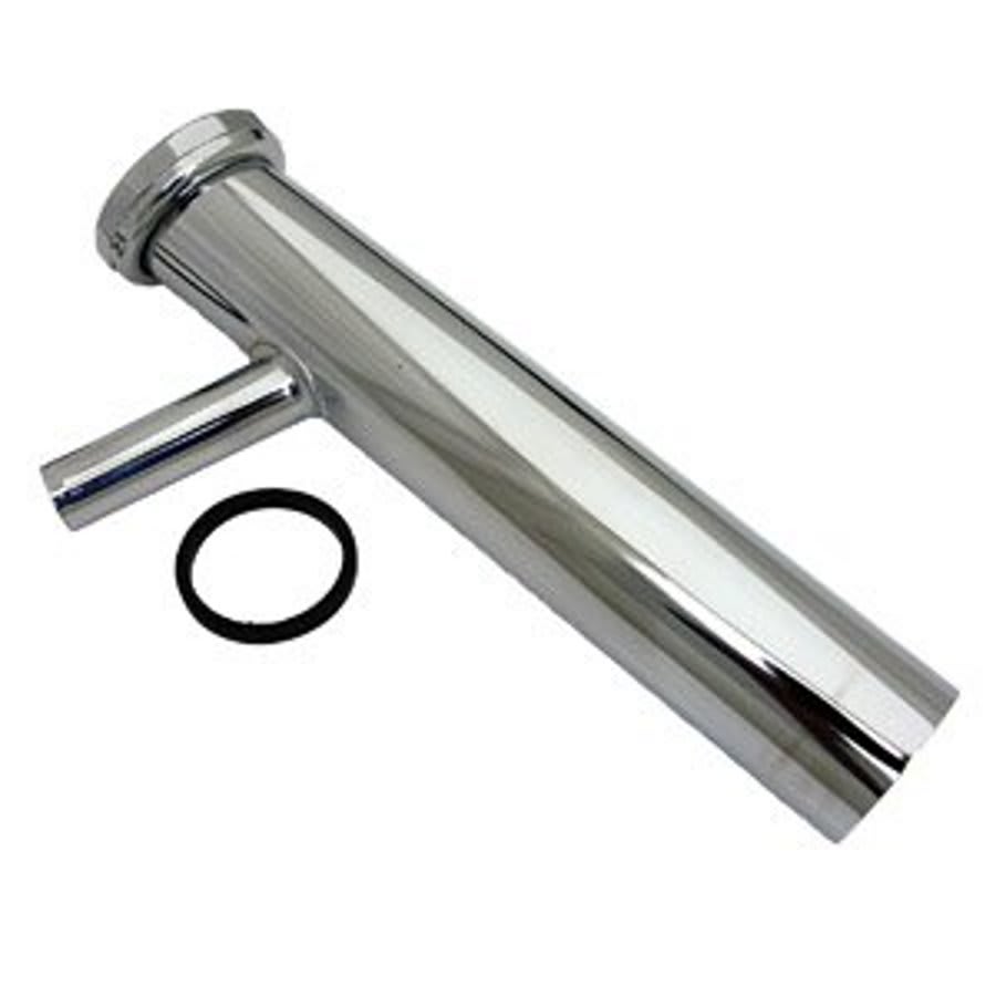 Tubular Branch Tailpiece, 1-1/2 in, Tube x Direct Connect, 22 ga, Chrome