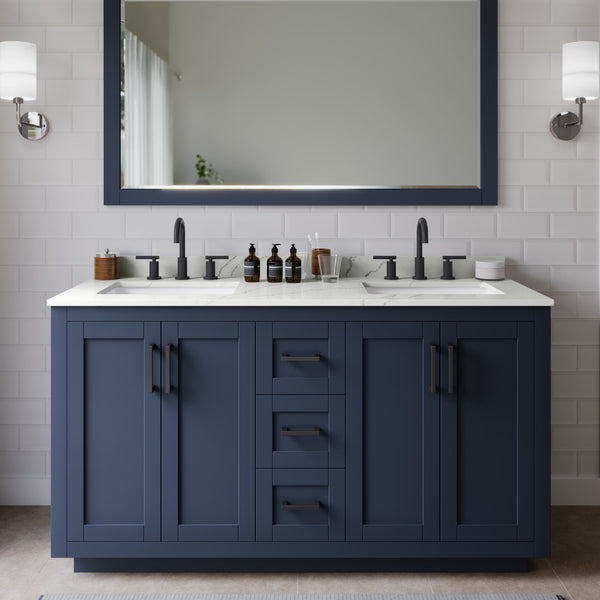 Miranda Double Bathroom Vanity - 60W x 33.75H x 22D
