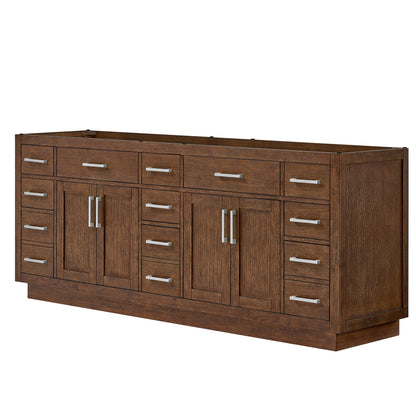 Beckett Double Bathroom Vanity with Toe Kick - 83W x 34.25H x 21.5D