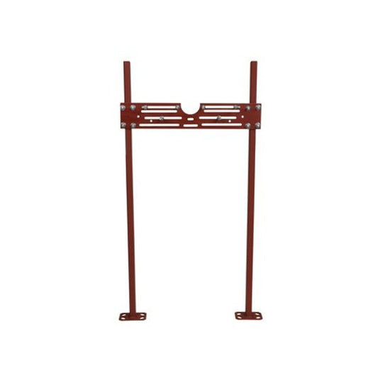 Single Lavatory Hanger Plate Carrier, For Use With Wall Hung Fixtures, 2 x 1 x 1/8 inch Wall Thickness, Steel