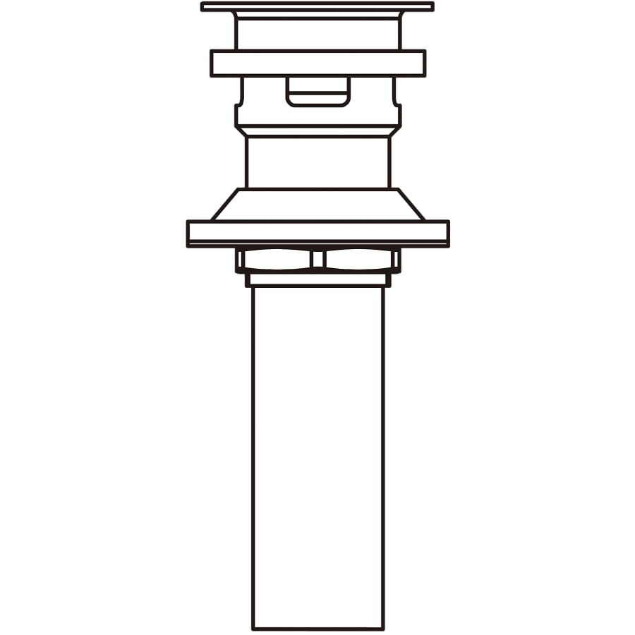 Push Pop-Up Drain Assembly with Overflow