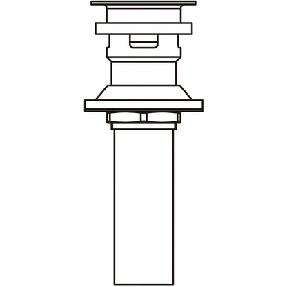 Push Pop-Up Drain Assembly with Overflow