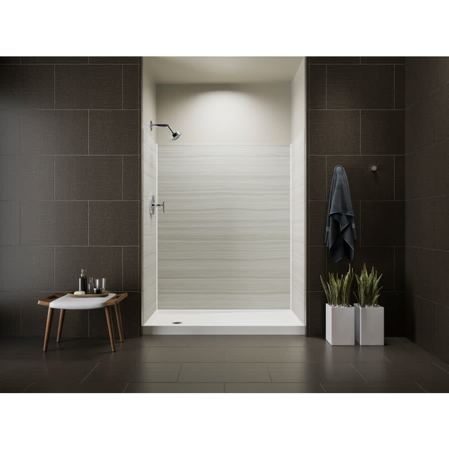 Rely 60" x 30" Rectangular Shower Base with Single Threshold and Right Drain