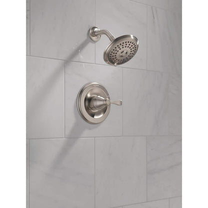 Porter Rough-in Valve Included Single-Handle 3-Spray Shower Faucet 1.75 GPM in Brushed Nickel