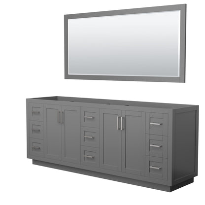 Miranda Double Bathroom Vanity - 83.25W x 33H x 21.75D