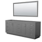 Miranda Double Bathroom Vanity - 83.25W x 33H x 21.75D