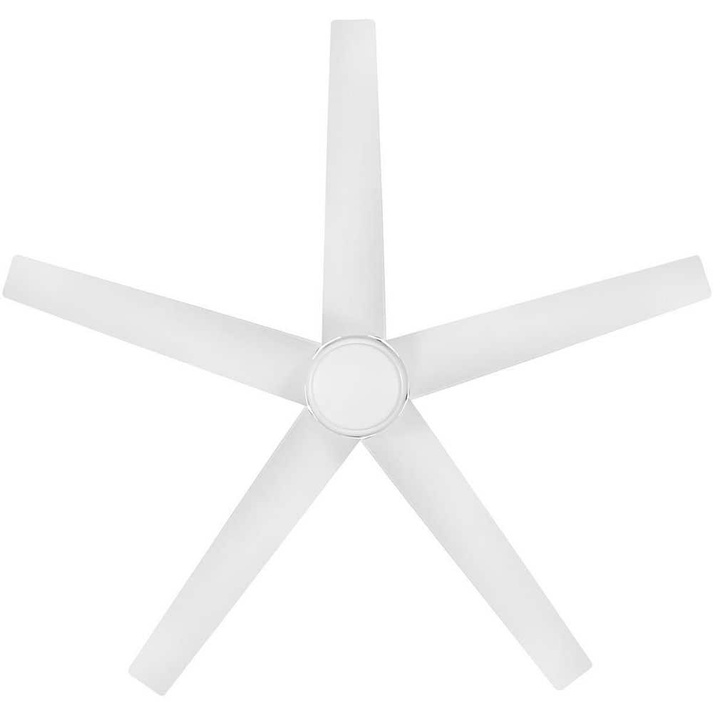 Mena 54 in. White Color Changing LED Indoor/Outdoor Hugger Matte White Ceiling Fan with Light and Remote