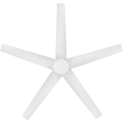 Mena 54 in. White Color Changing LED Indoor/Outdoor Hugger Matte White Ceiling Fan with Light and Remote