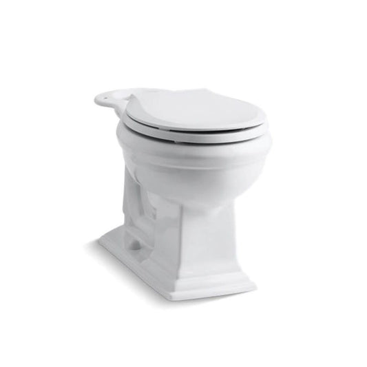 Memoirs® Toilet Bowl, Floor Mount, 12 in Rough, ADA, Round, White