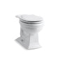 Memoirs® Toilet Bowl, Floor Mount, 12 in Rough, ADA, Round, White