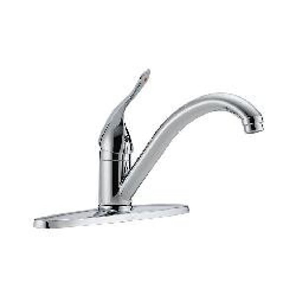 HDF® Kitchen Faucet, Deck Mount, ADA, 1 Lever Handle, 3-Hole, Chrome