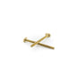 Closet Bolt, 1/4 x 3-1/2 in L Thread, Brass