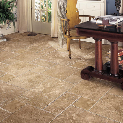 Travertine Sonoma Pattern, Chiseled Versaille Brushed