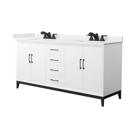 Amici Double Bathroom Vanity - 72W x 35.25H x 22D