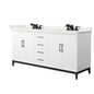 Amici Double Bathroom Vanity - 72W x 35.25H x 22D
