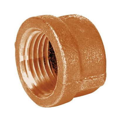 Cap, 2-1/2 in, FNPT, Lead Free Brass, Rough Brass