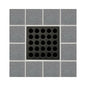 Drain Grate, For Use With Drain, Stainless Steel/Polycarbonate
