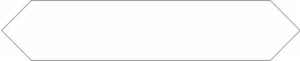 BLOCK ARROW BLANCO MATTE 2X10