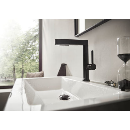 Finoris 1.2 GPM Single Hole Pull Out Multi-Spray Bathroom Faucet