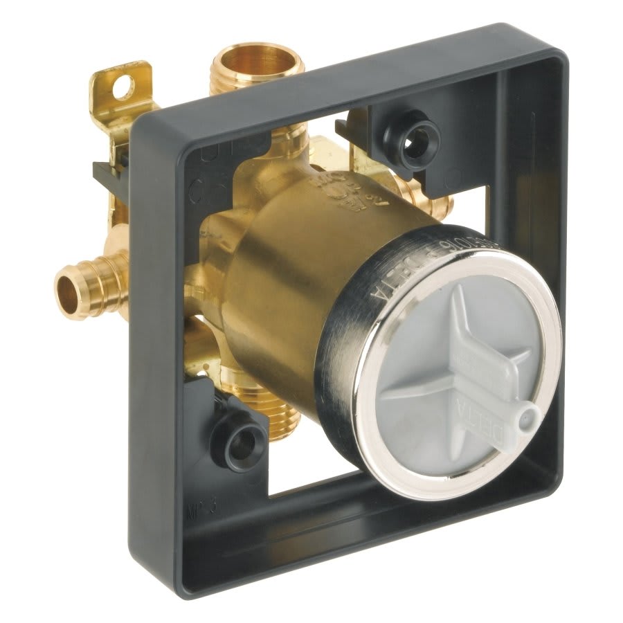 Universal Tub and Shower Rough-In Valve Body, 1/2 in, PEX Crimp, Forged Brass Body