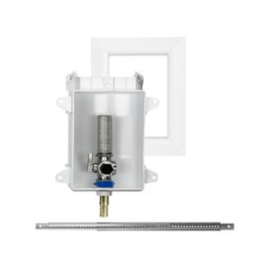 OxBox™ Outlet Box With Arrester, 1/2 in, For Use With Ice Maker, 1/4 in Comp, ABS