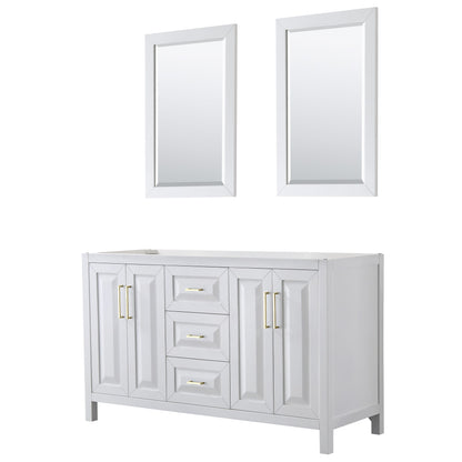 Daria Double Bathroom Vanity - 59W x 35H x 21.5D
