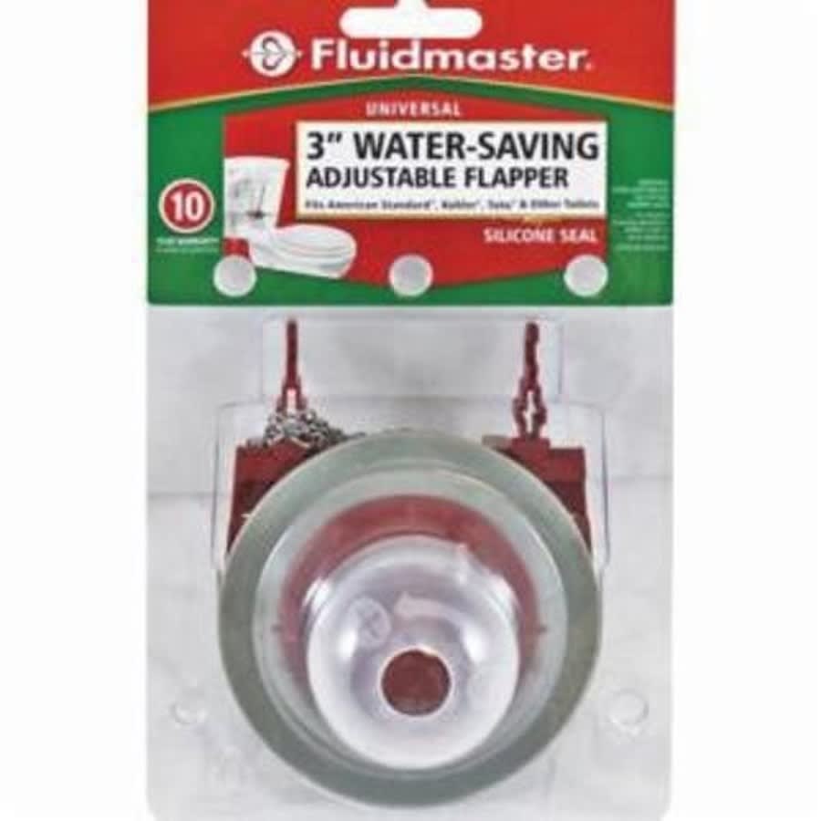 Universal Adjustable Toilet Flapper, Rubber, Red